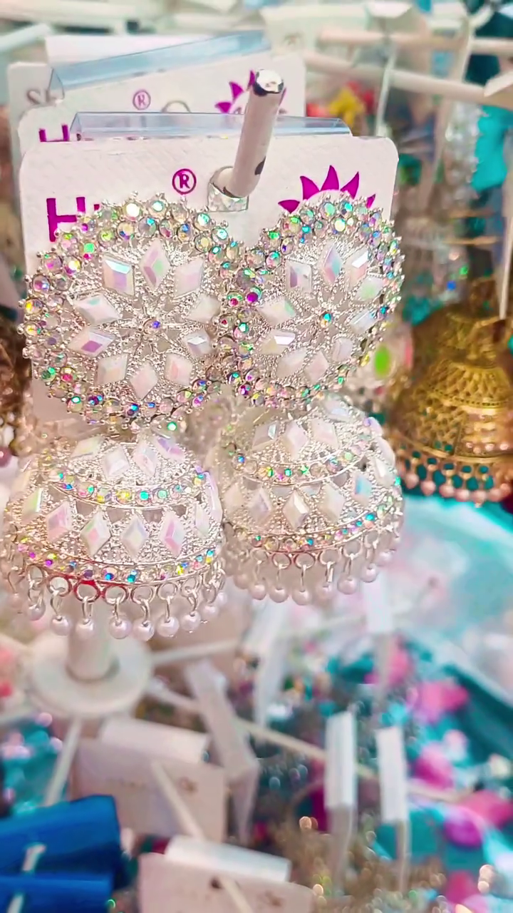 Multicolor Pearl Jhumka Earrings for Women - Image 6