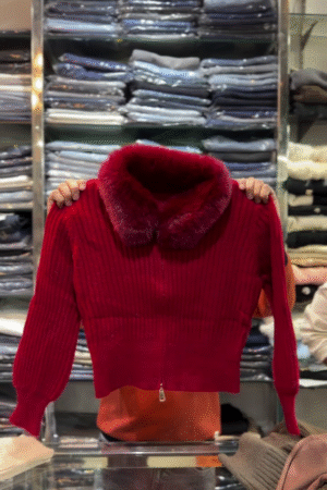 Stylish Front-Zip Warm Sweater