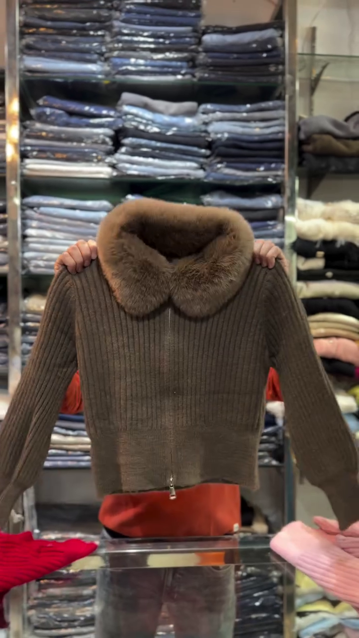 Stylish Front-Zip Warm Sweater - Image 3