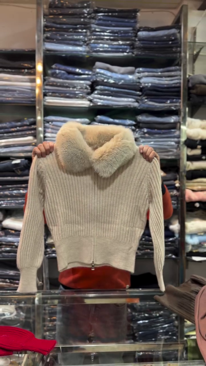 Stylish Front-Zip Warm Sweater - Image 4