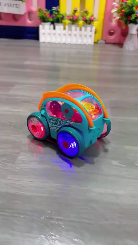 Musical LED Light-Up Bump & Go Toy Car for Kids - Image 2