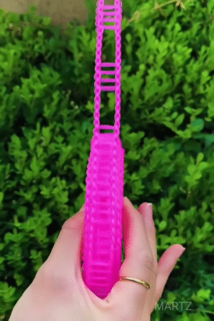 Adjustable Pink Plastic Chain Strap Handle