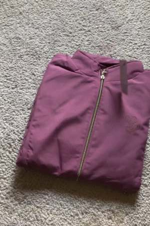 Women’s Plum Purple Zip-Up Hoodie – Casual Solid Color Hooded Sweatshirt for Women