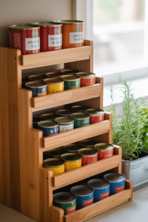 Wooden Masala Rack for Kitchen – Traditional Spice Organizer