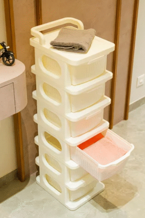Slim 6-Layer Vertical Storage Drawer Tower