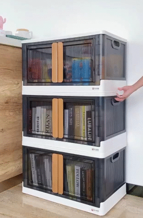 Transparent Double-Door Storage Tower