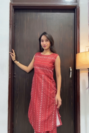 Rustic Red Printed Co-ord Set