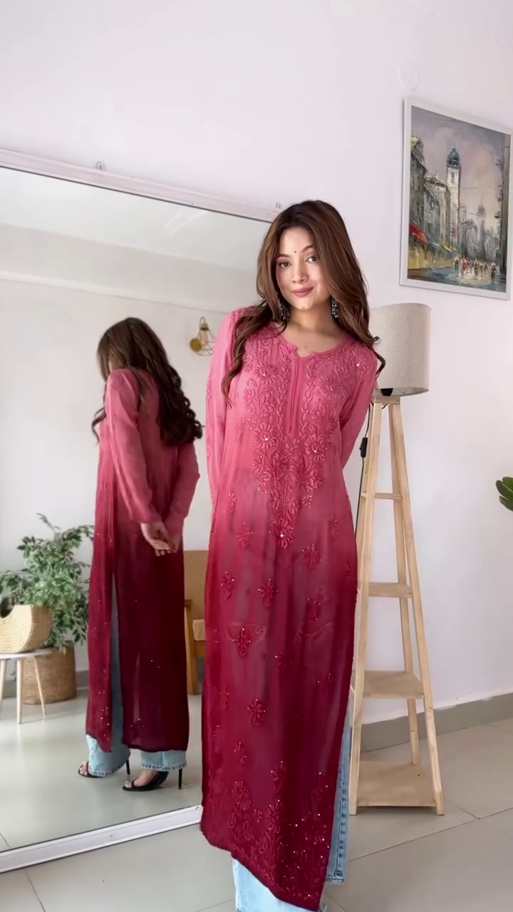 Ruby Ombre Elegance - Image 2