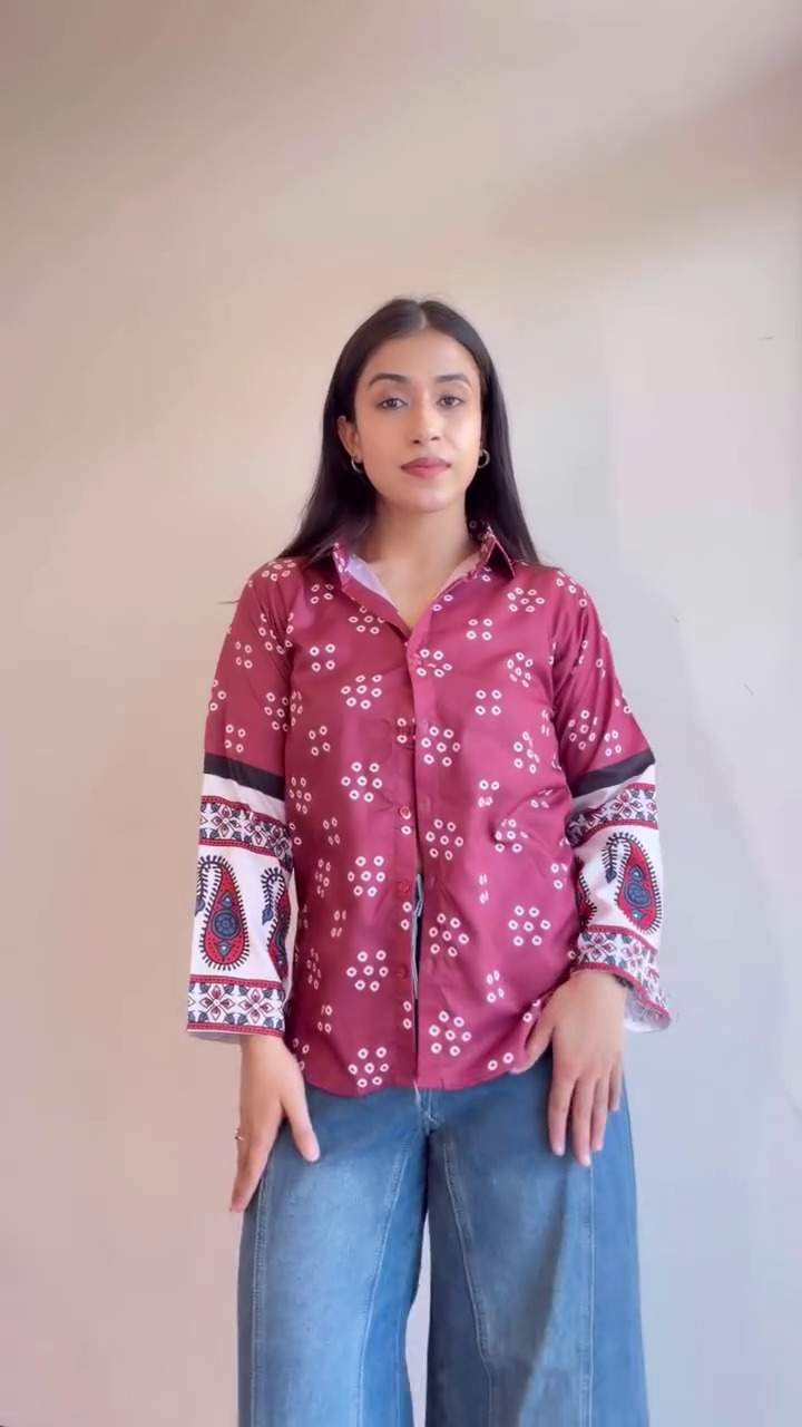 Women’s Lavender Ruffle Detail Shirt – Stylish Puff Sleeve Casual Top - Image 3