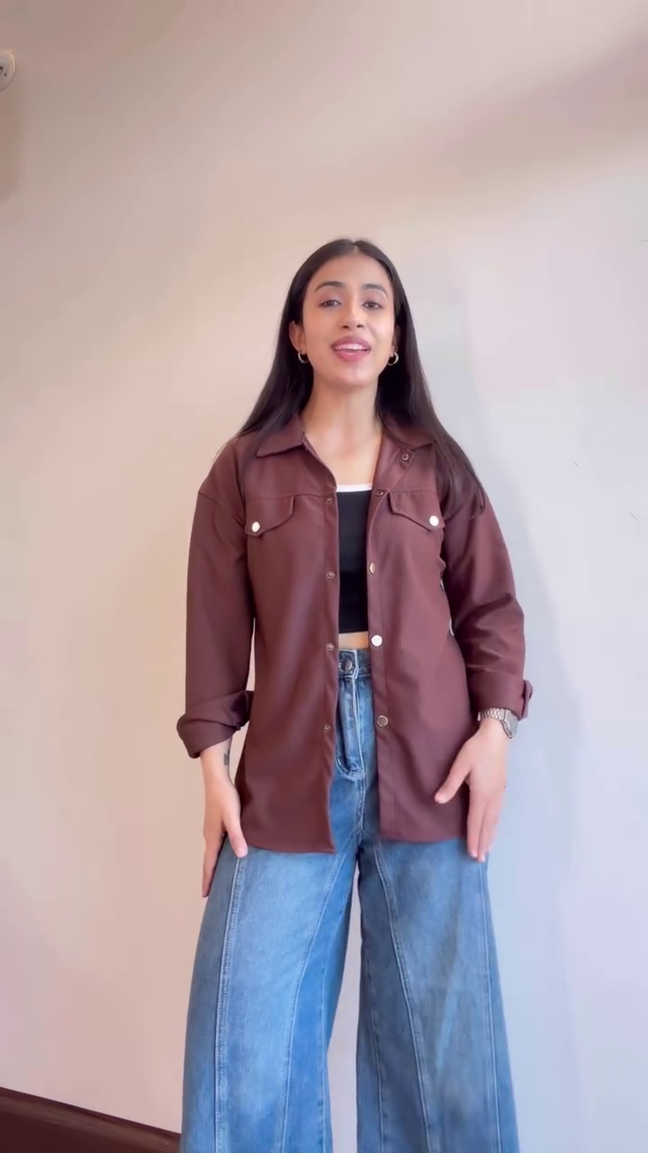 Women’s Lavender Ruffle Detail Shirt – Stylish Puff Sleeve Casual Top - Image 2