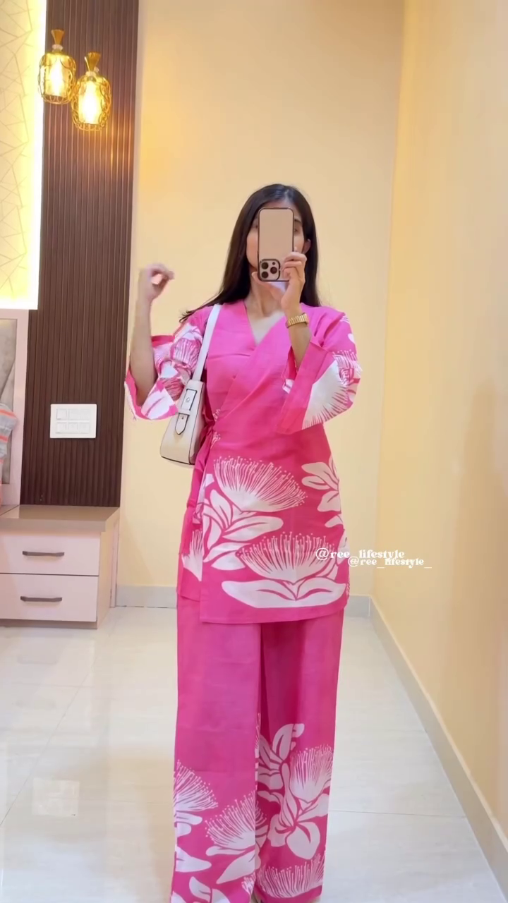 Trendy White Co-Ord Set with Black Prints | Stylish Sleeveless Top & Wide-Leg Pants for Women - Image 5